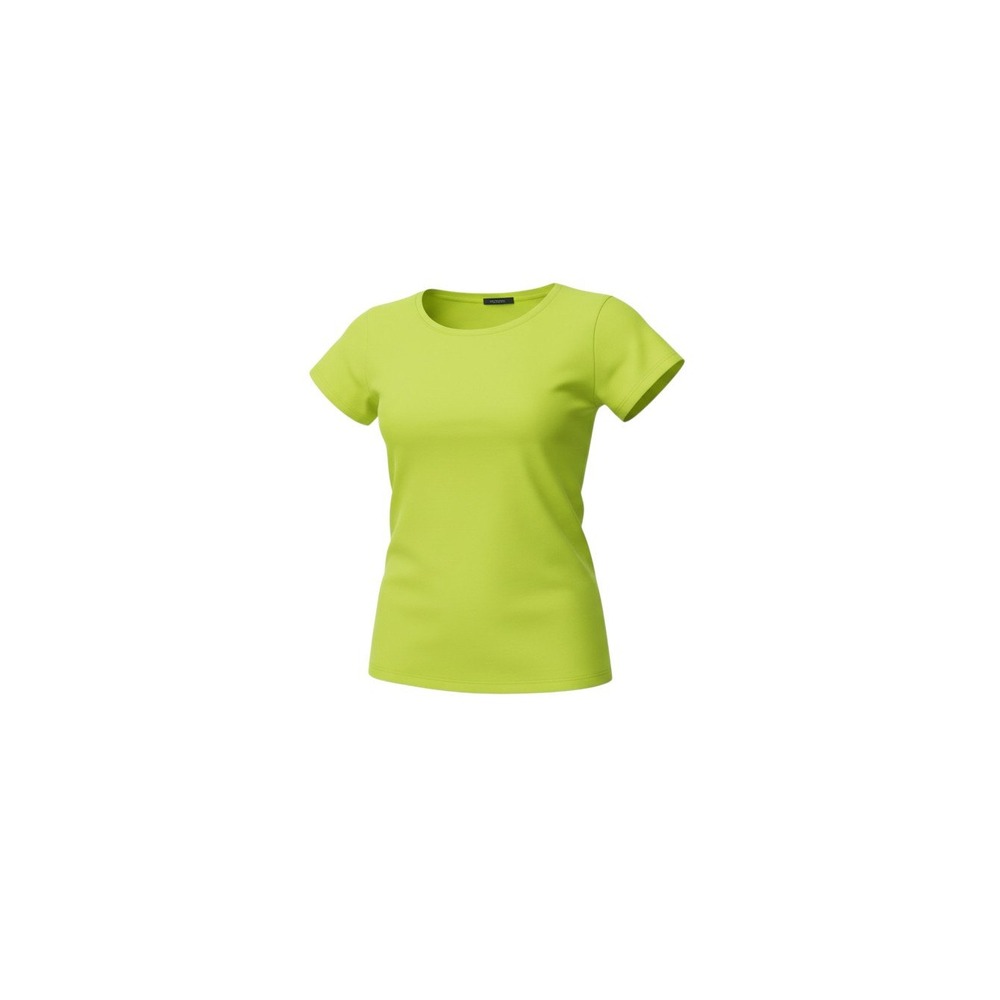 Ambiance T-Shirt Womens Large Yellow Short Sleeve Crew Neck Cotton Blend Stretch